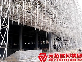 中鐵建工集團(tuán)蘭州樞紐工程項目使用元拓盤式腳手架