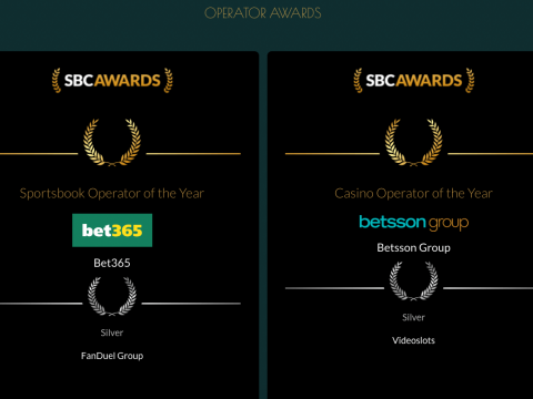 Trionfo Betsson agli SBC Awards, Videoslots conquista l’argento. Gli operatori e i provider premiati a Barcellona